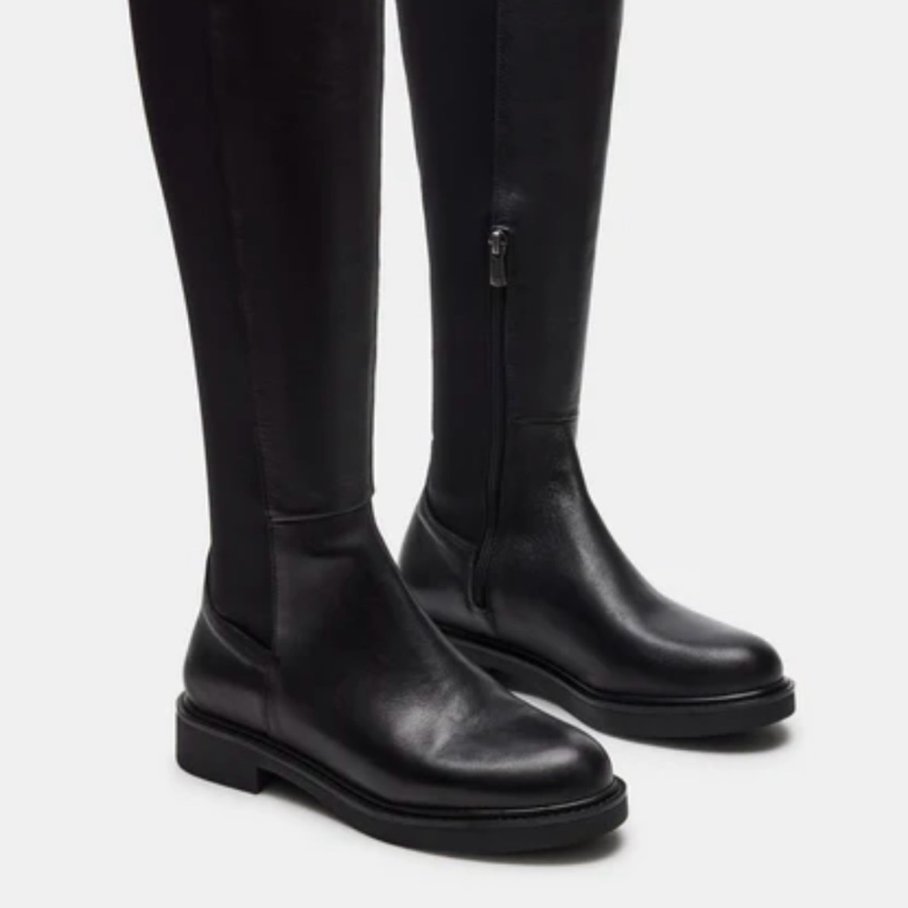 Brand new Steve Madden Lexington leather black boots size 11
